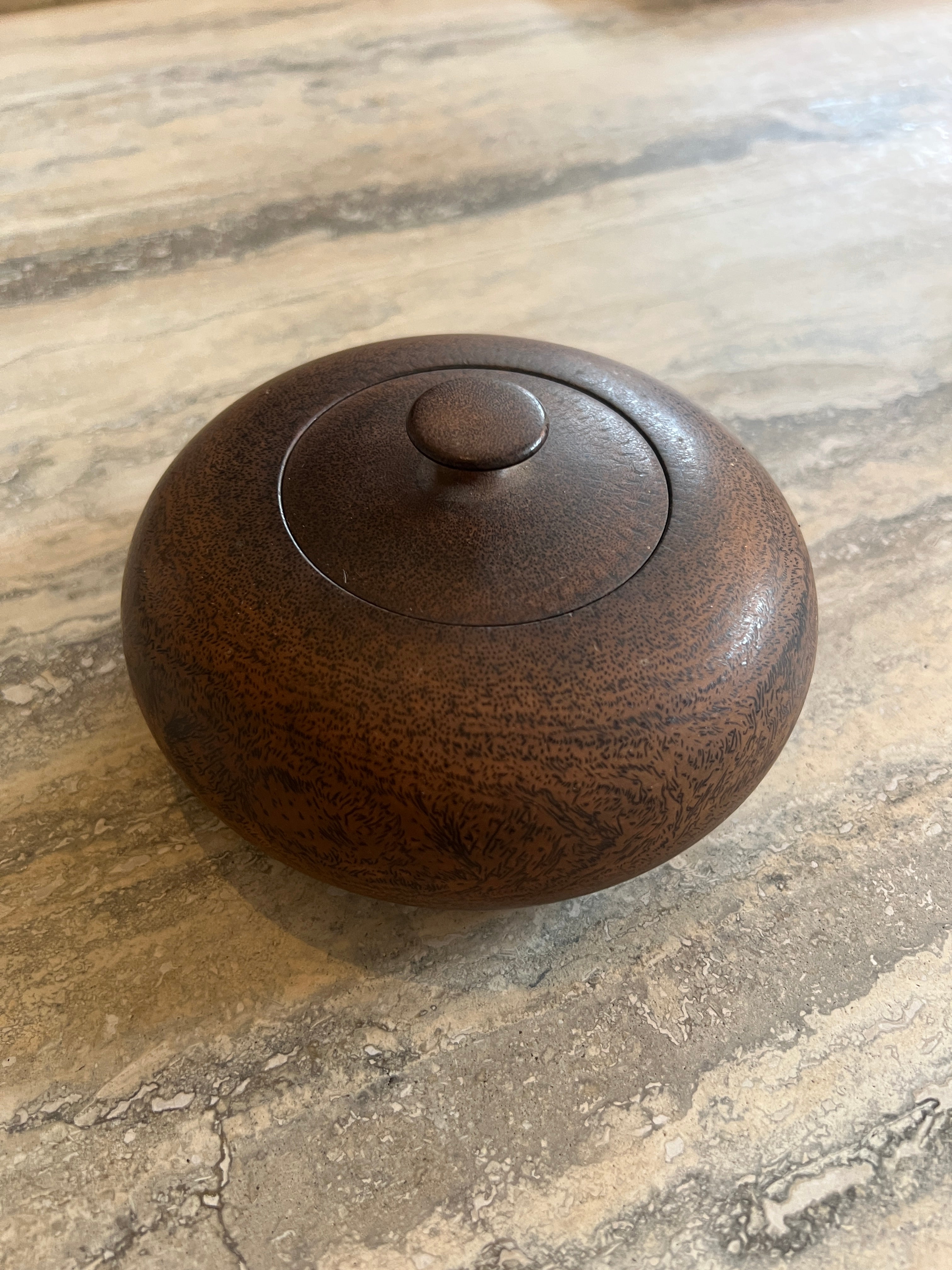 Wooden Lidded Box