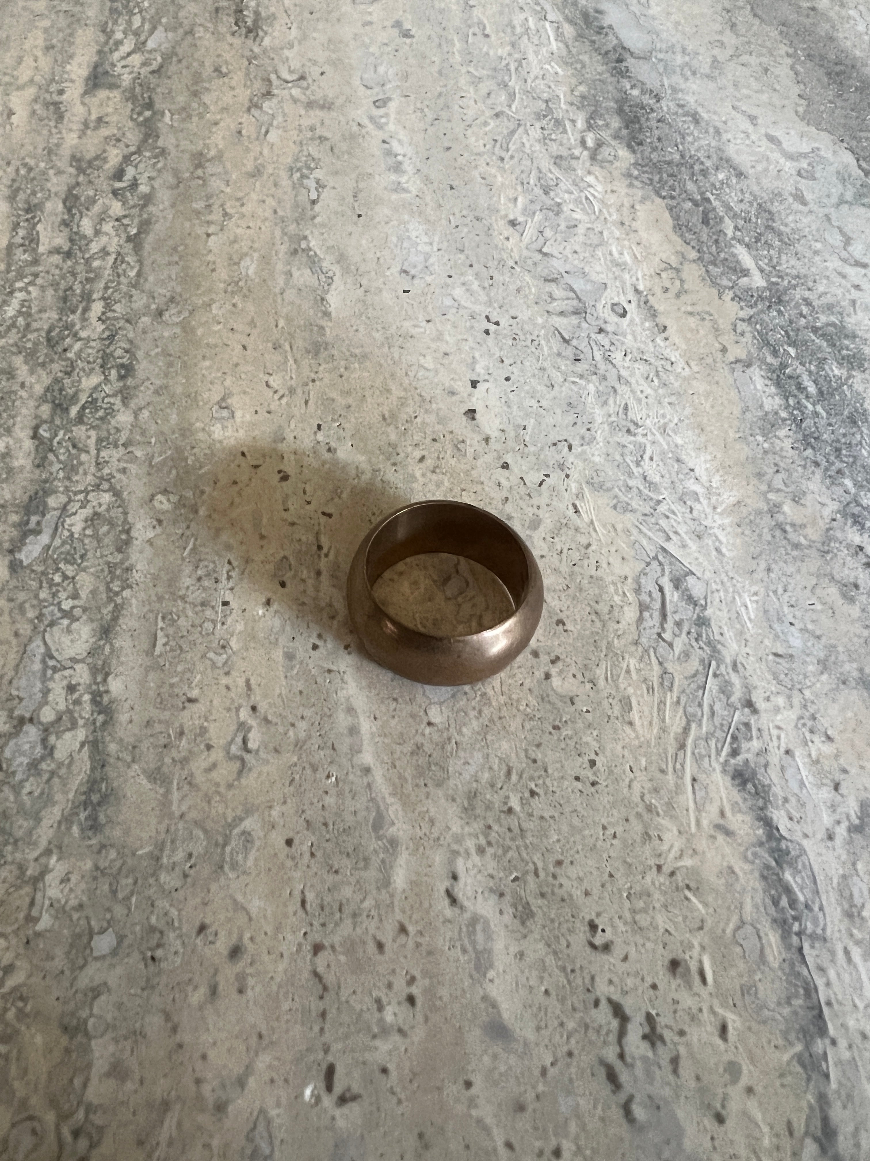 Brass Cigar Band Ring