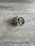 Silver Ram Head Aries Ring