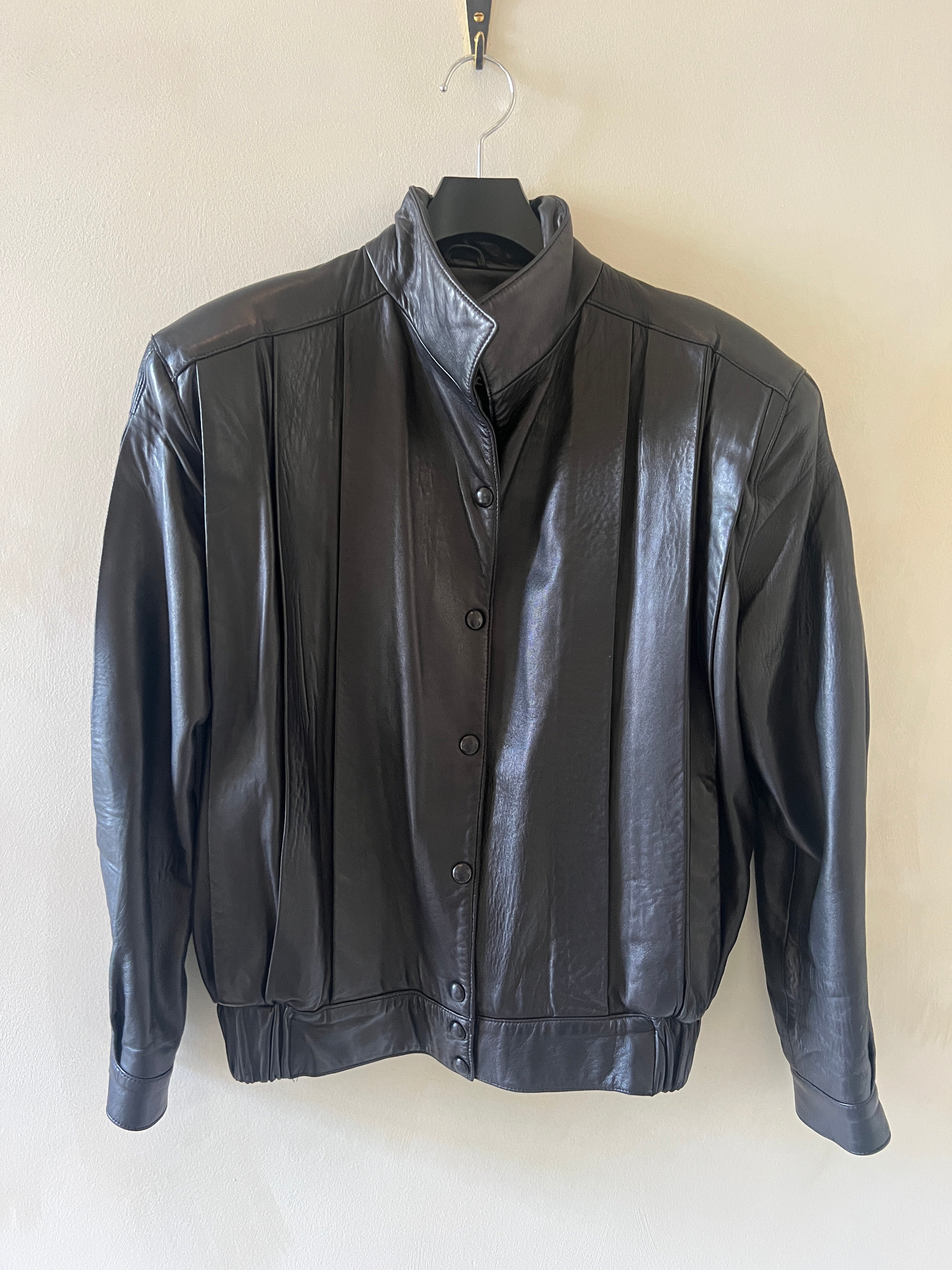 Leather Bomber Jacket