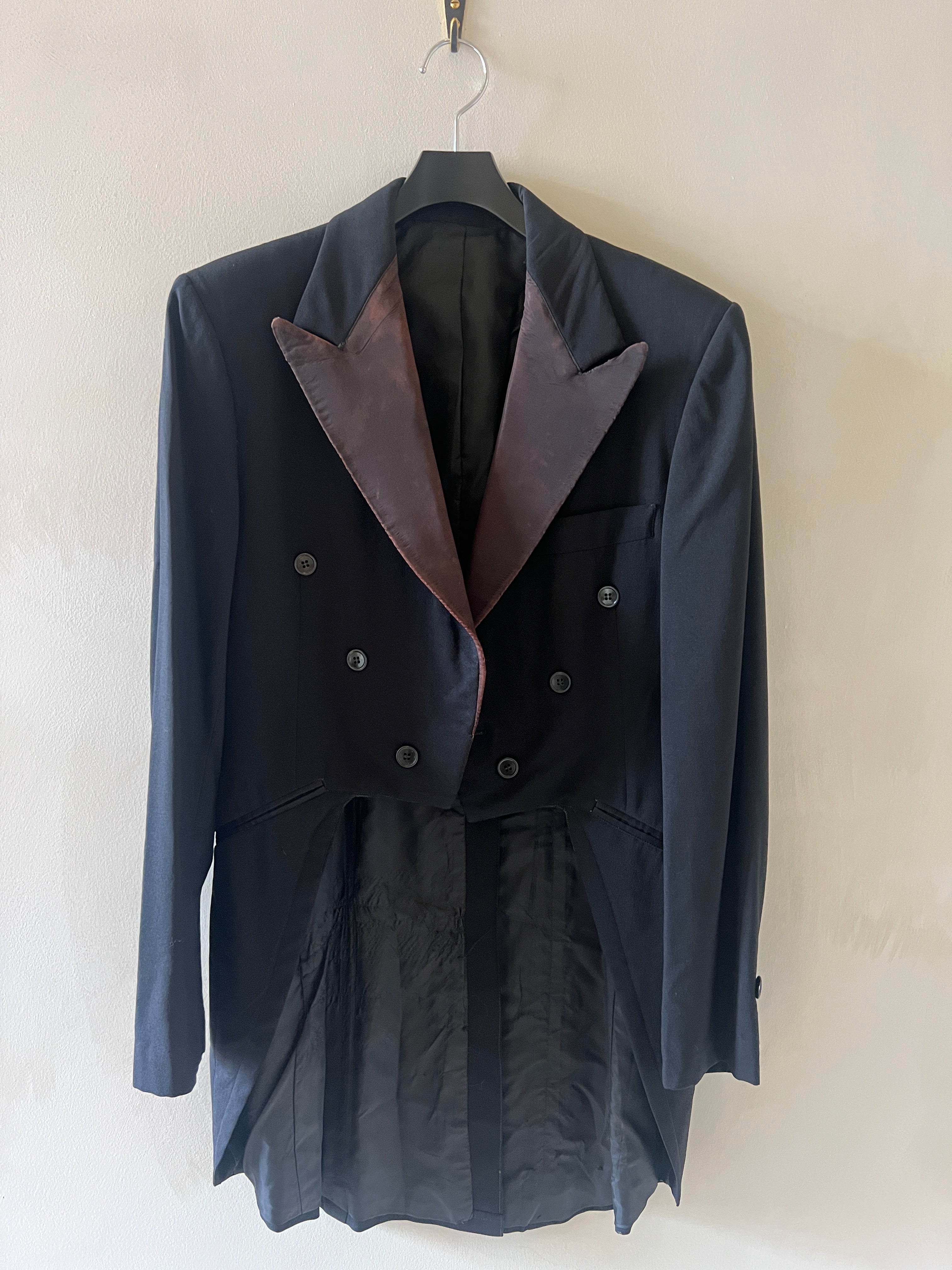 Wool Silk Lapel Blazer Jacket