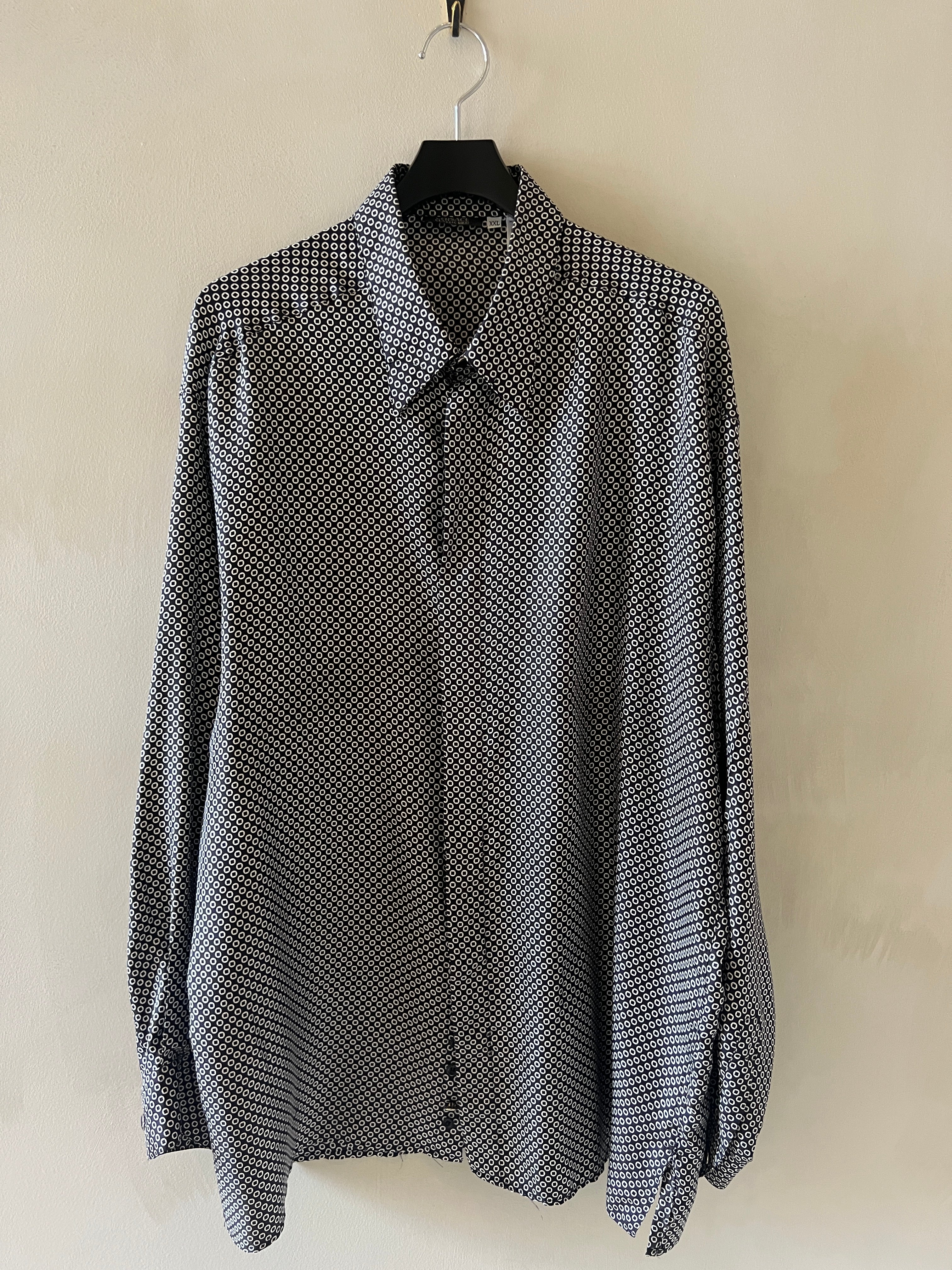 Versace Polka Dot Silk Shirt
