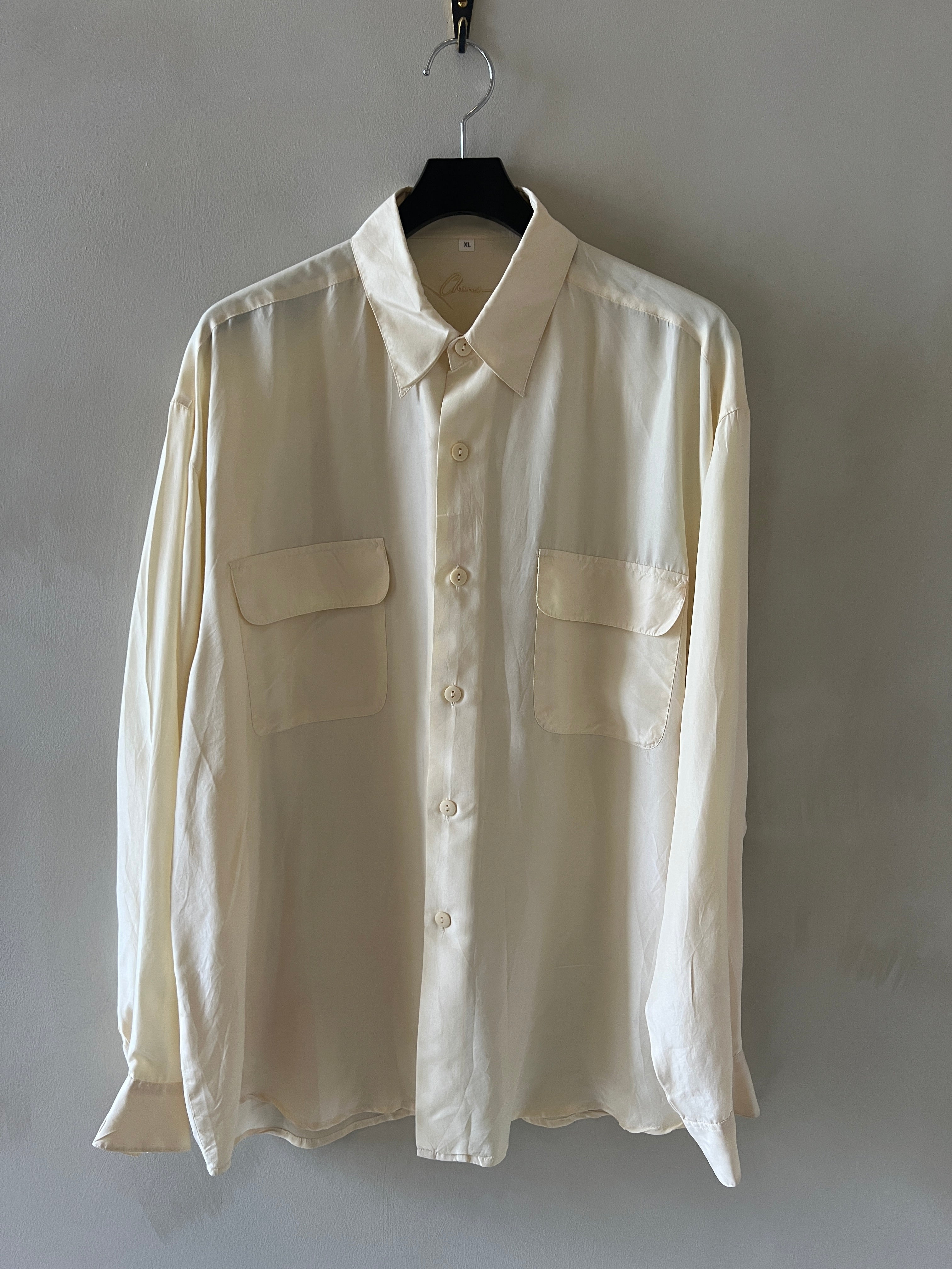 Vintage Ivory Silk Shirt