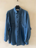 Vintage Teal Silk Shirt