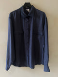 Vintage Blue Silk Shirt