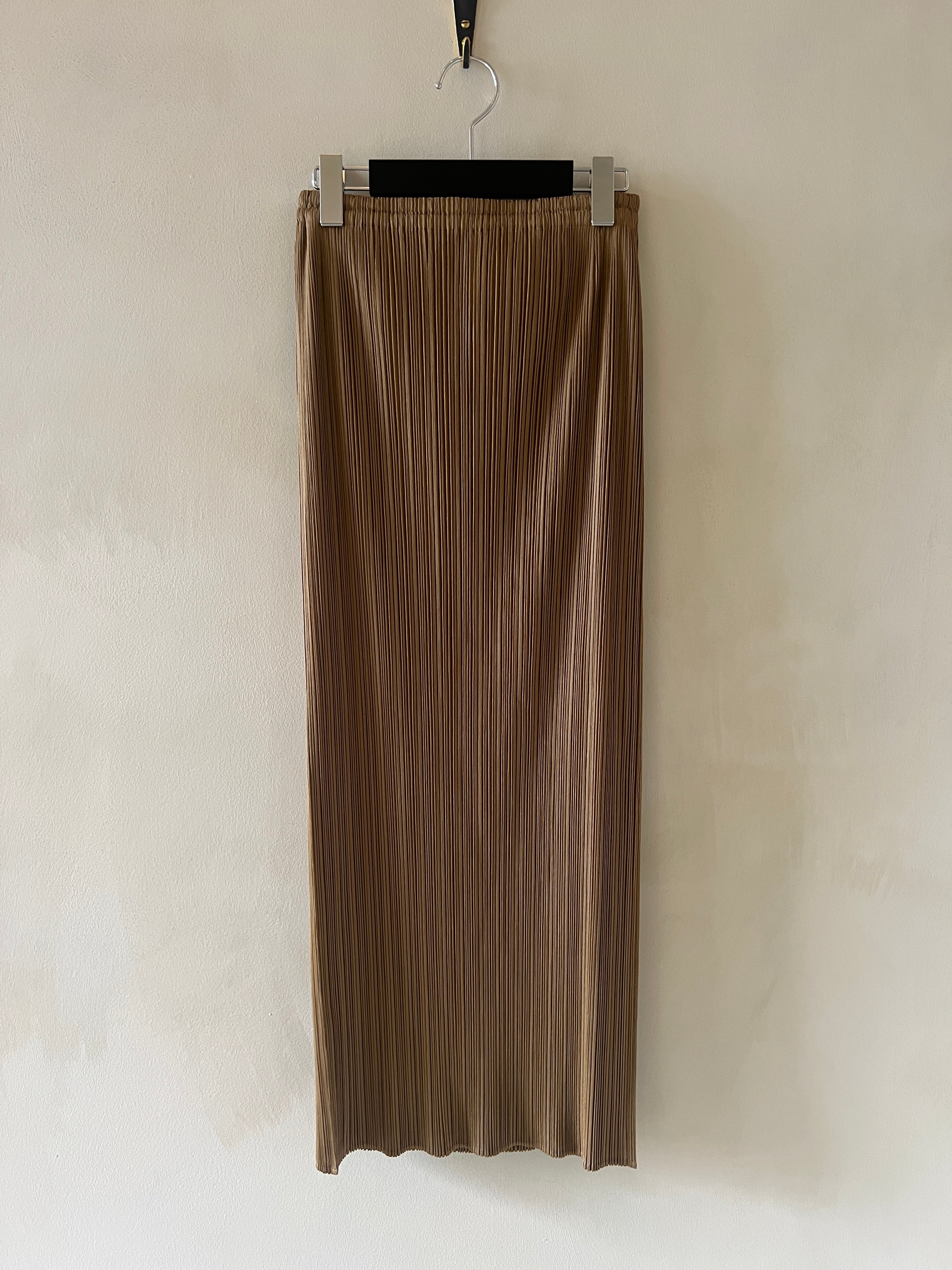 Issey Miyake Gold Pleated Skirt