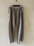 Silver Silk Drawstring Pants