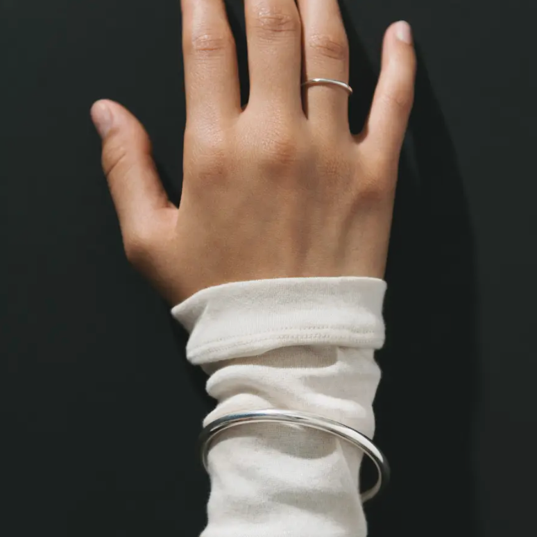 Maslo | Silver Bangle