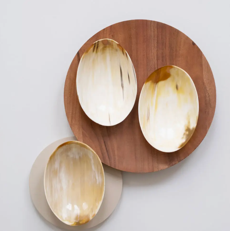 Oval Horn Bowl - Large