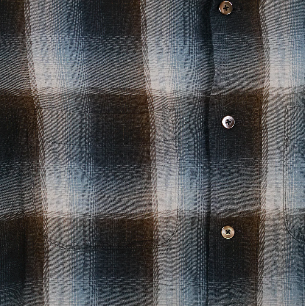 Fullcount | Check Open Collar Shirt