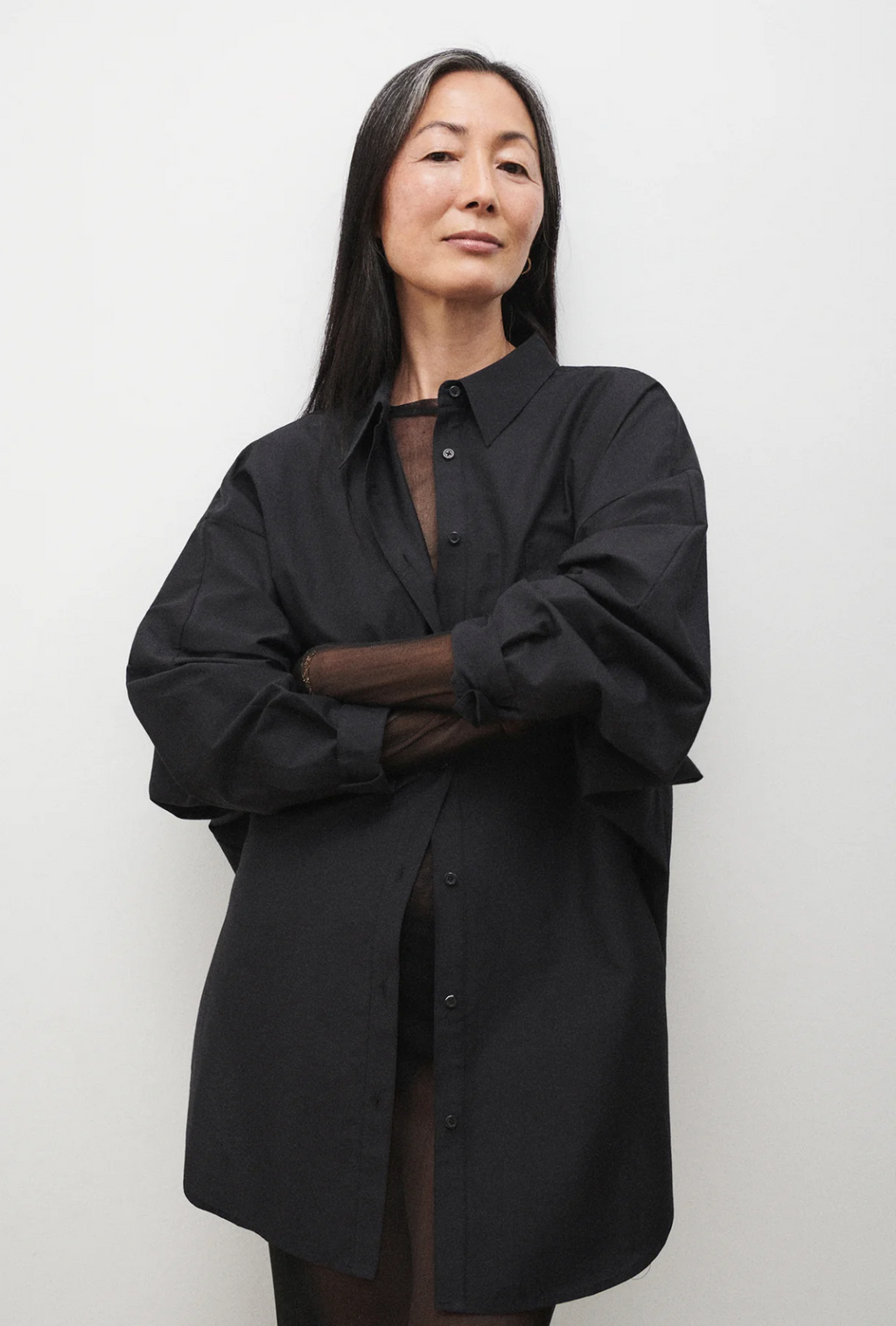 Silk Laundry | Cotton Silk Round Shirt