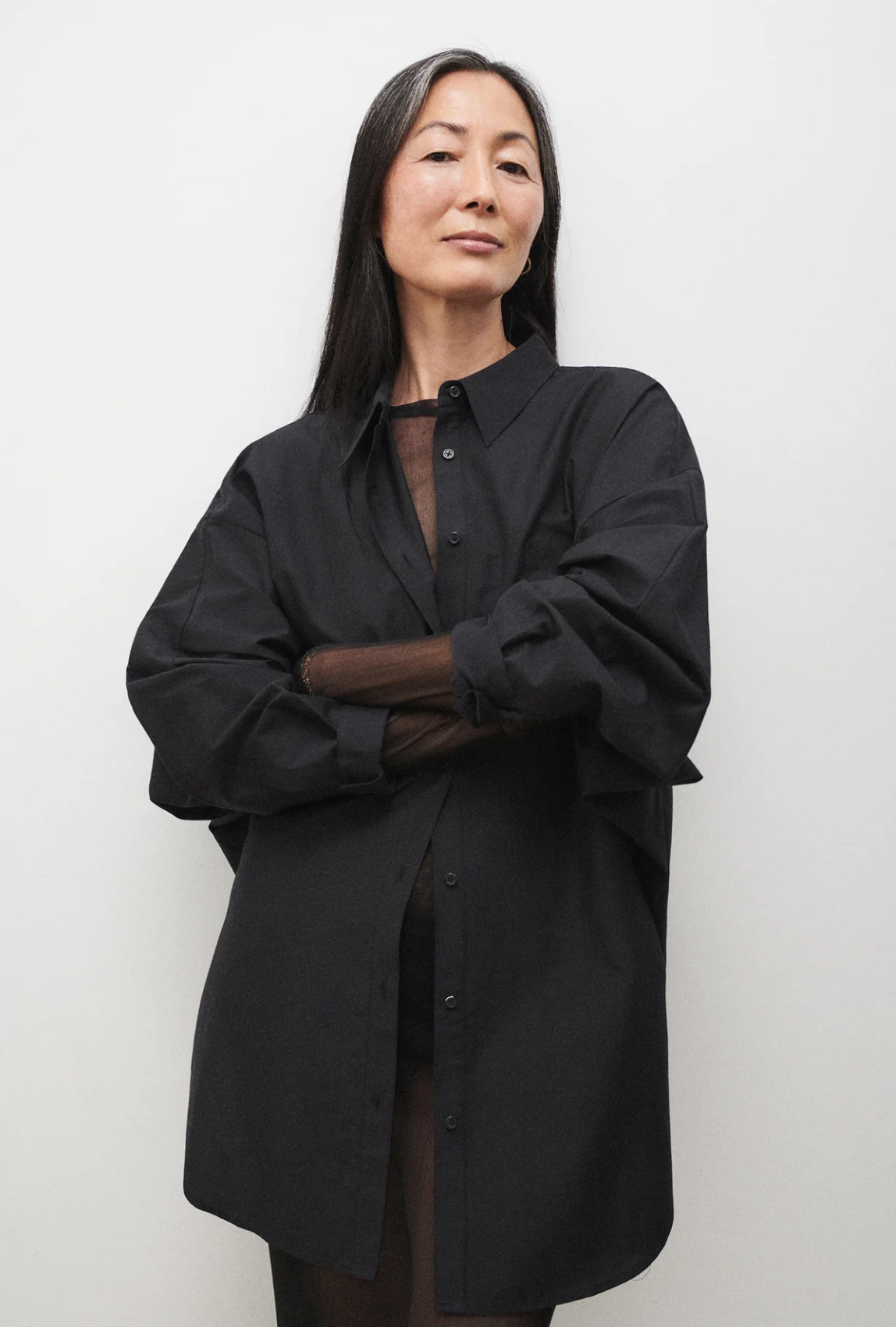 Silk Laundry | Cotton Silk Round Shirt