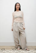 Silk Laundry | Mesh LS Top