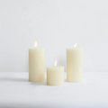 3" x 3" Unscented Pillar Candle