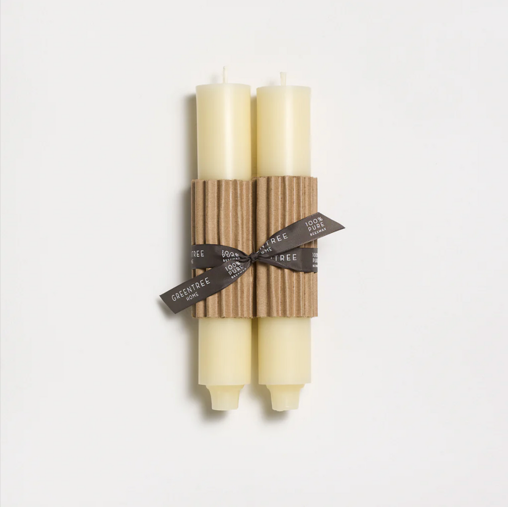 9" Column Taper Beeswax Candle