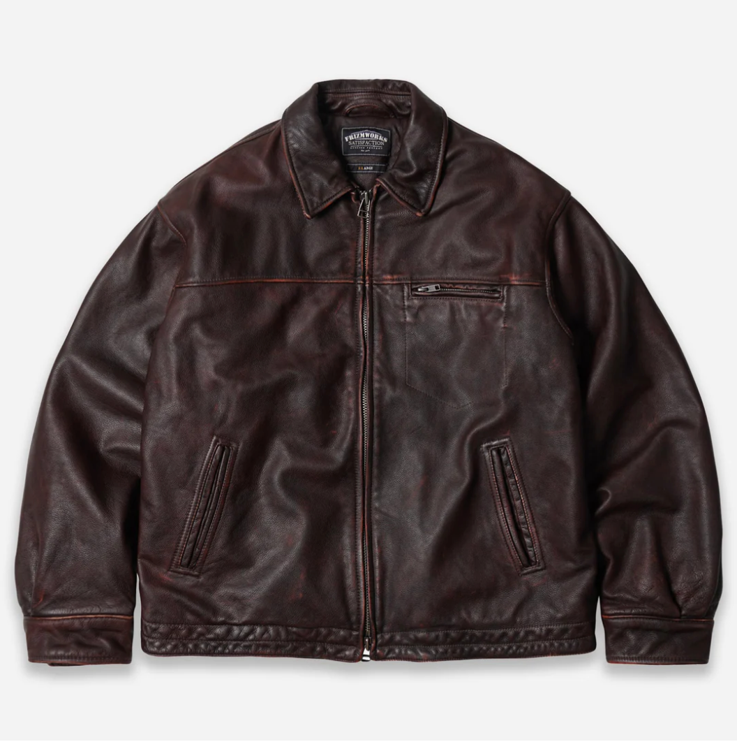 FrizmWorks | Destroyed Cowhide Leather Jkt