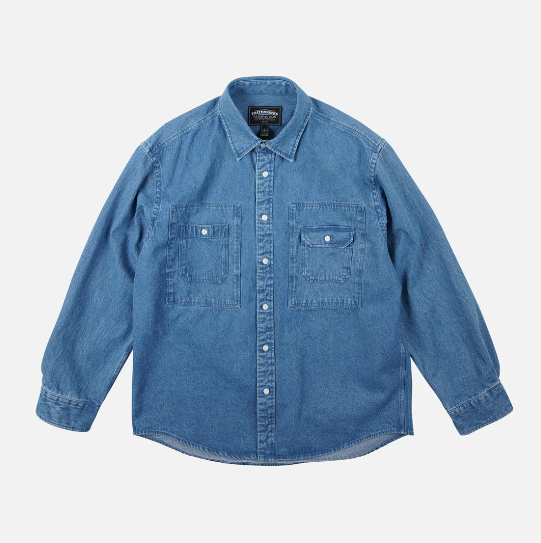 FrizmWorks | Bleach Denim Utility Shirt