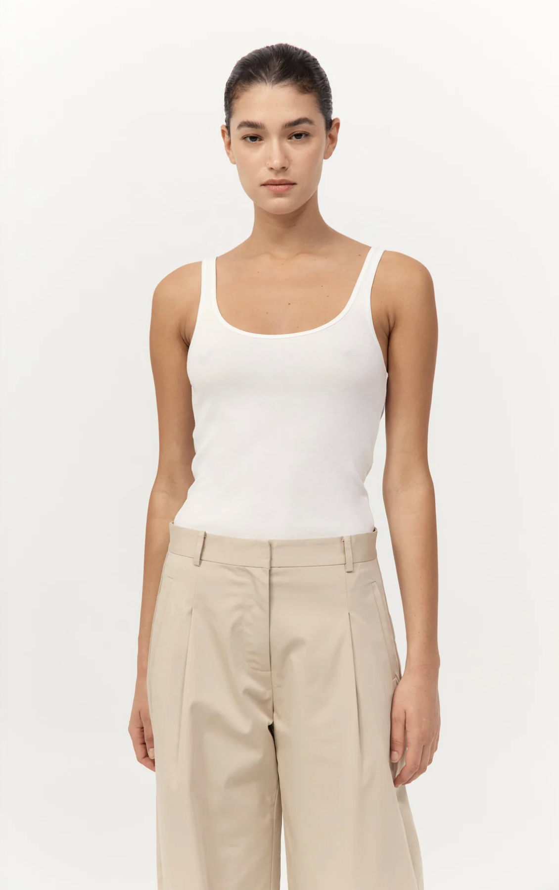 Org Cotton Scoop Tank