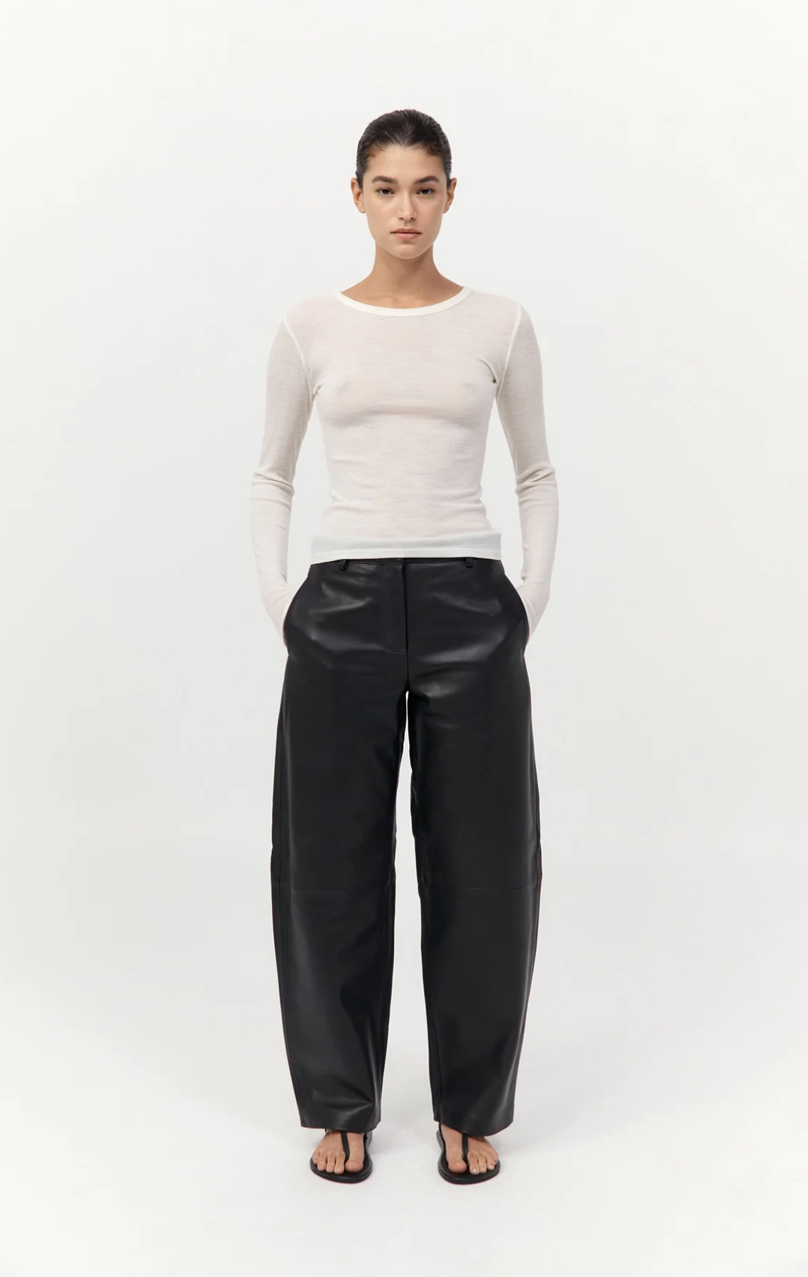 Balloon Leather Pant