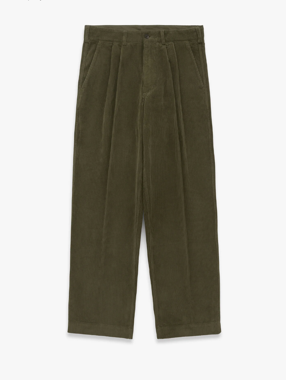 Canal Pleated Corduroy Pant