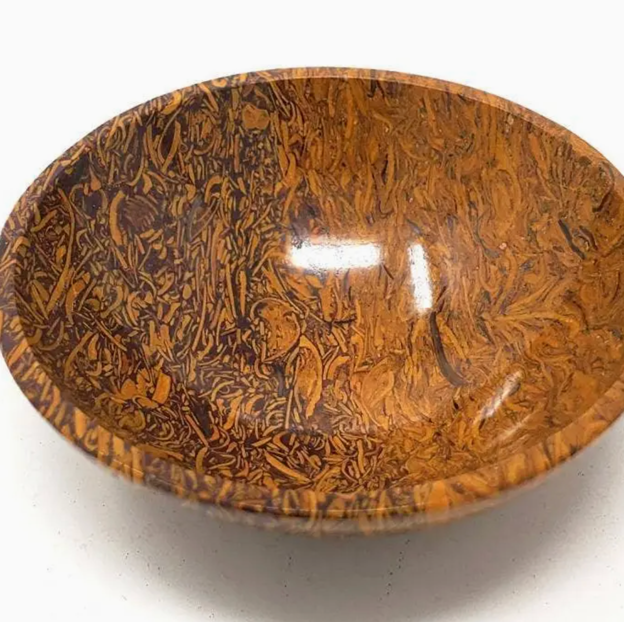 Elephant Agate Gem Stone Bowl 2"