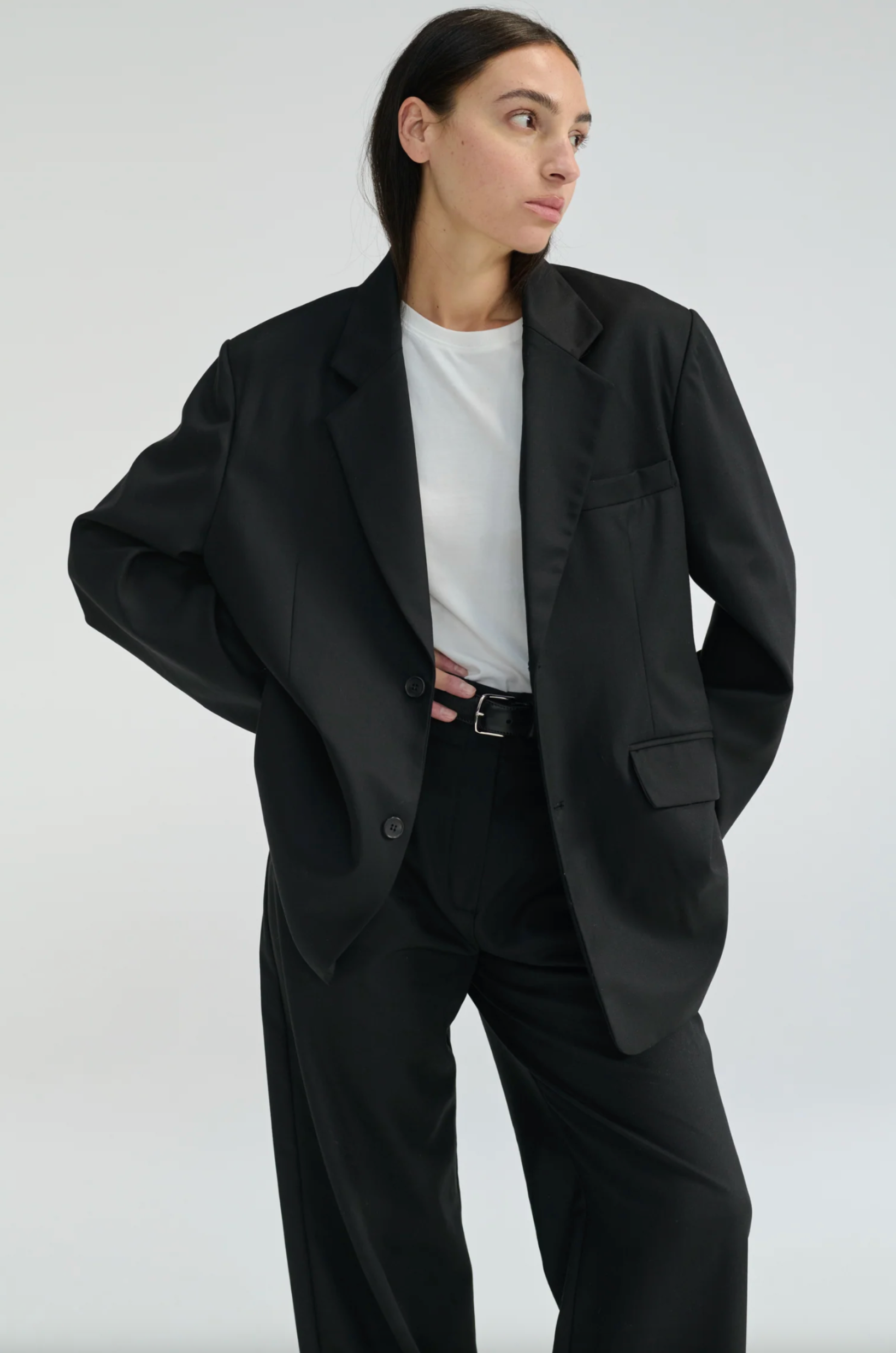 Oversized Double Button Blazer