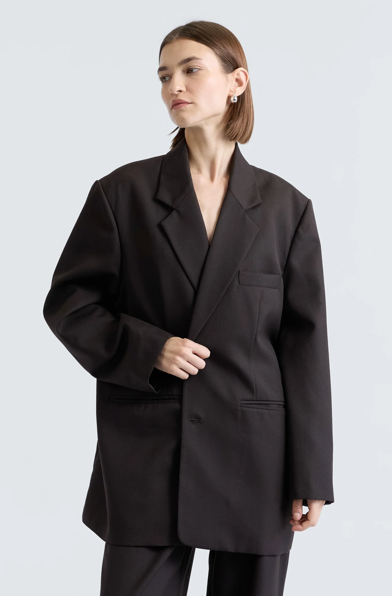 Oversized Double Button Blazer