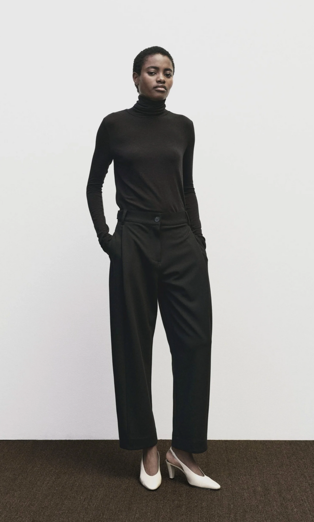 Roll Neck Jersey Top