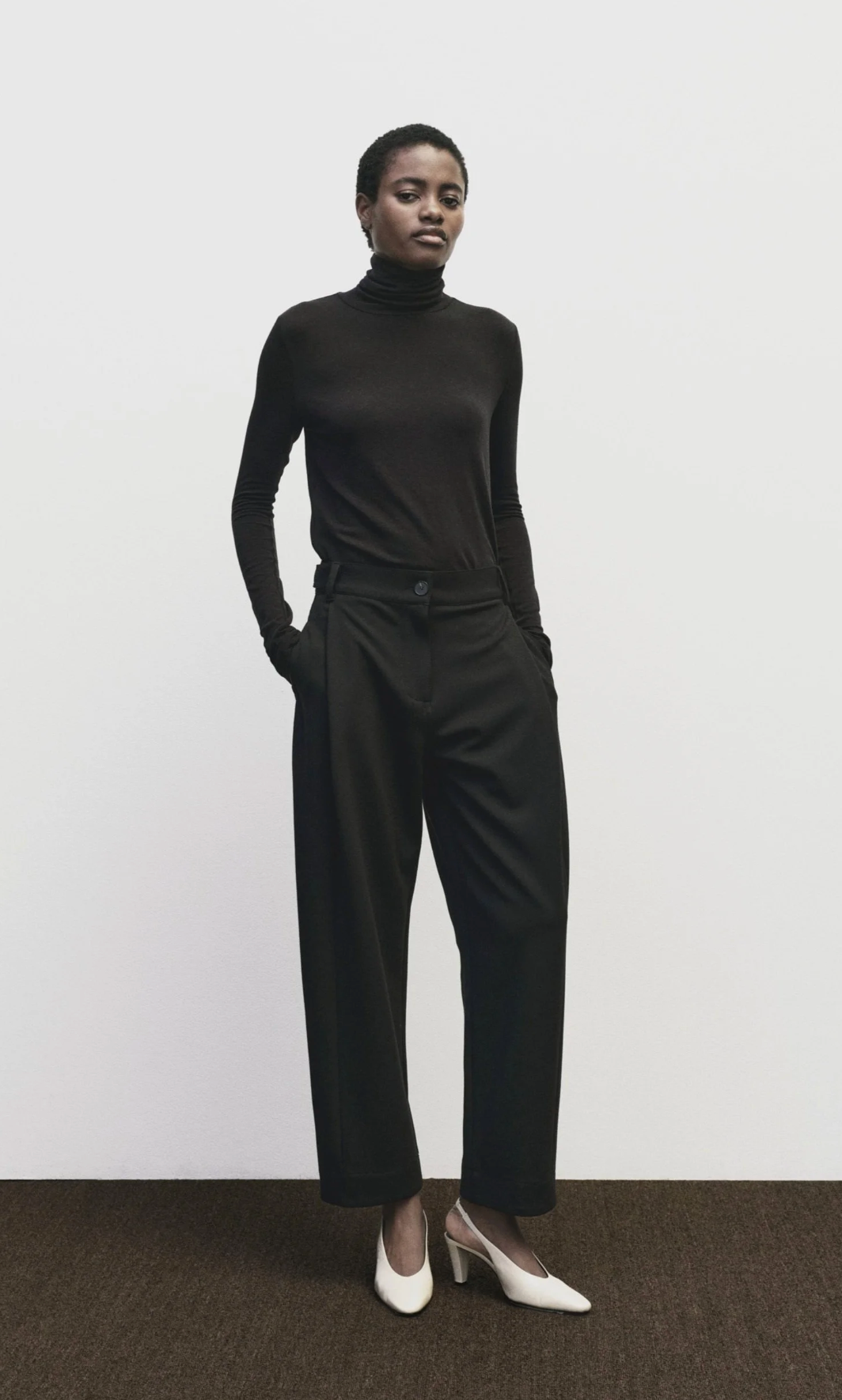 Roll Neck Jersey Top