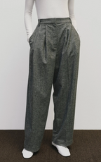 Wool Blend Wide Leg Pant