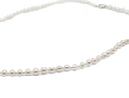 Pearl & Silk Knotted Necklace 3.5mm / 18"