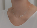 Pearl Drop Necklace 1.5mm / 16"-18" Adjust