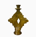 Handmade Tamegroute Ochre Ceramic Candle Holders