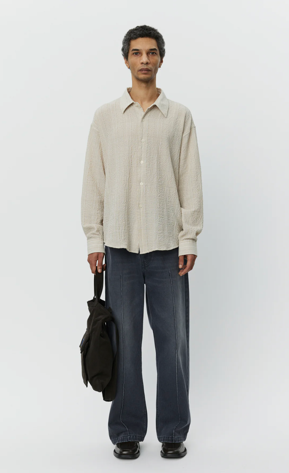 Exact Shirt - Dusty Seersucker Check