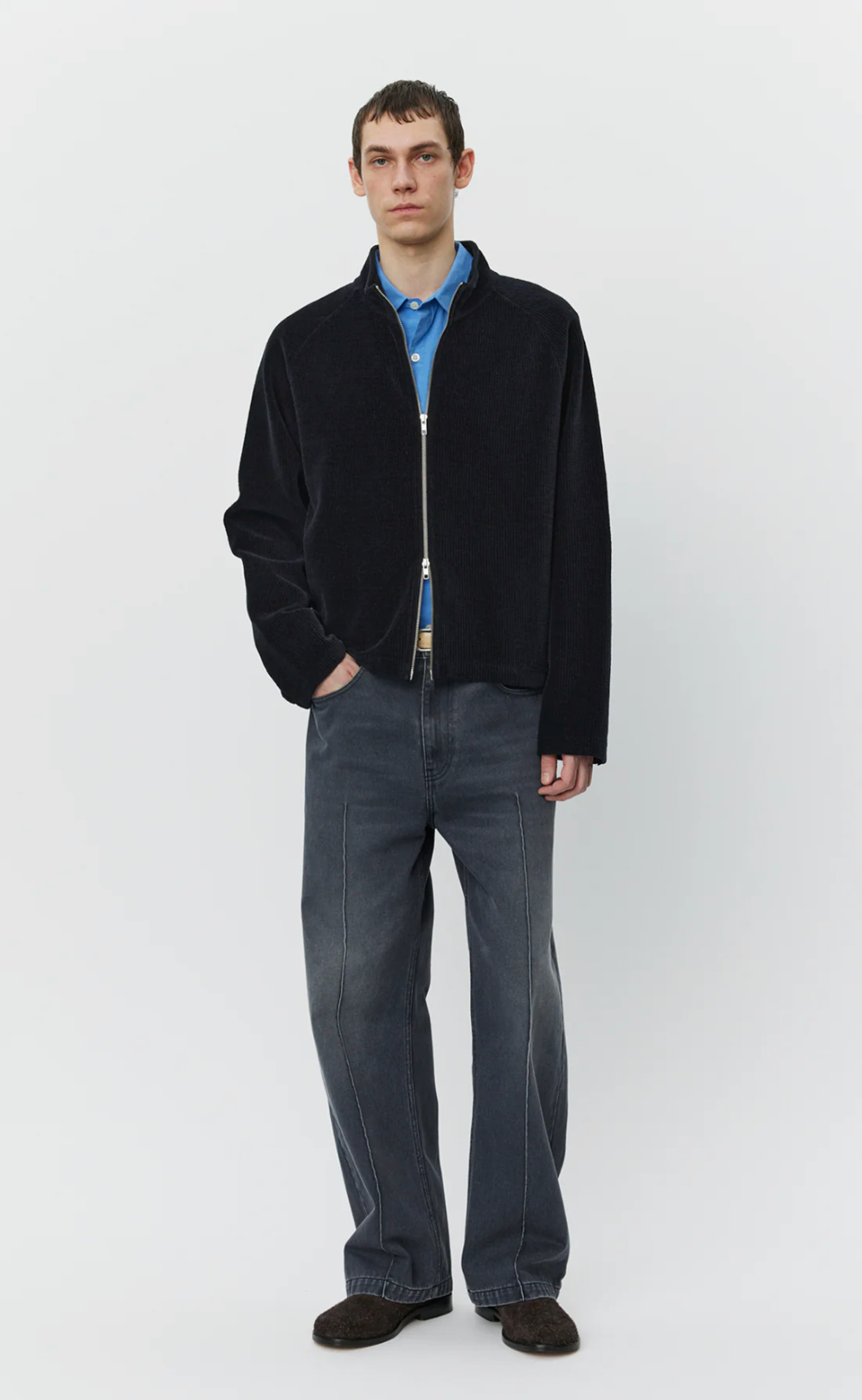 Leisure Zip Up - Jersey Cord