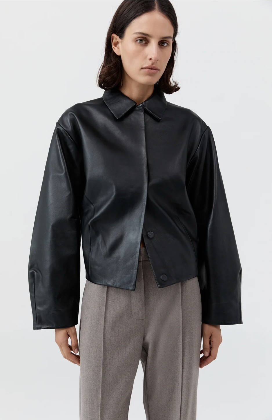 Cocoon Leather Jacket