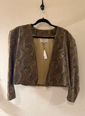 Paisley Wool Cropped Jacket