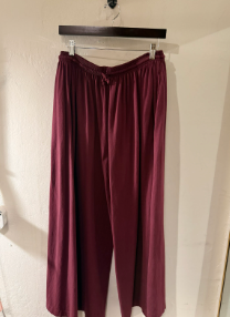 Burgundy Drawstring Pants