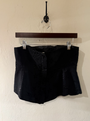 Jacquard Zip Waist Corset Belt