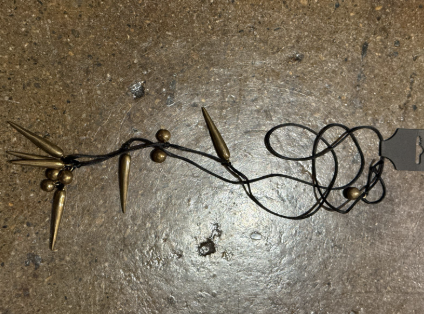 Handcrafted Brass & Silk Cord Necklace