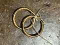 14k Plated Sterling Hoops