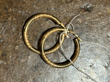 14k Plated Sterling Hoops