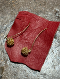 18k Plated Sterling Poppy Earrings
