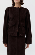 Suede Cocoon Bomber