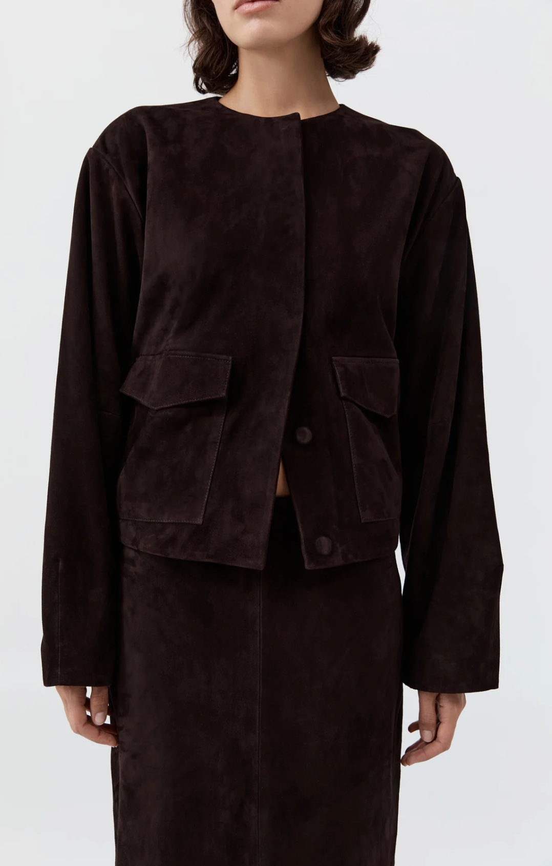 Suede Cocoon Bomber