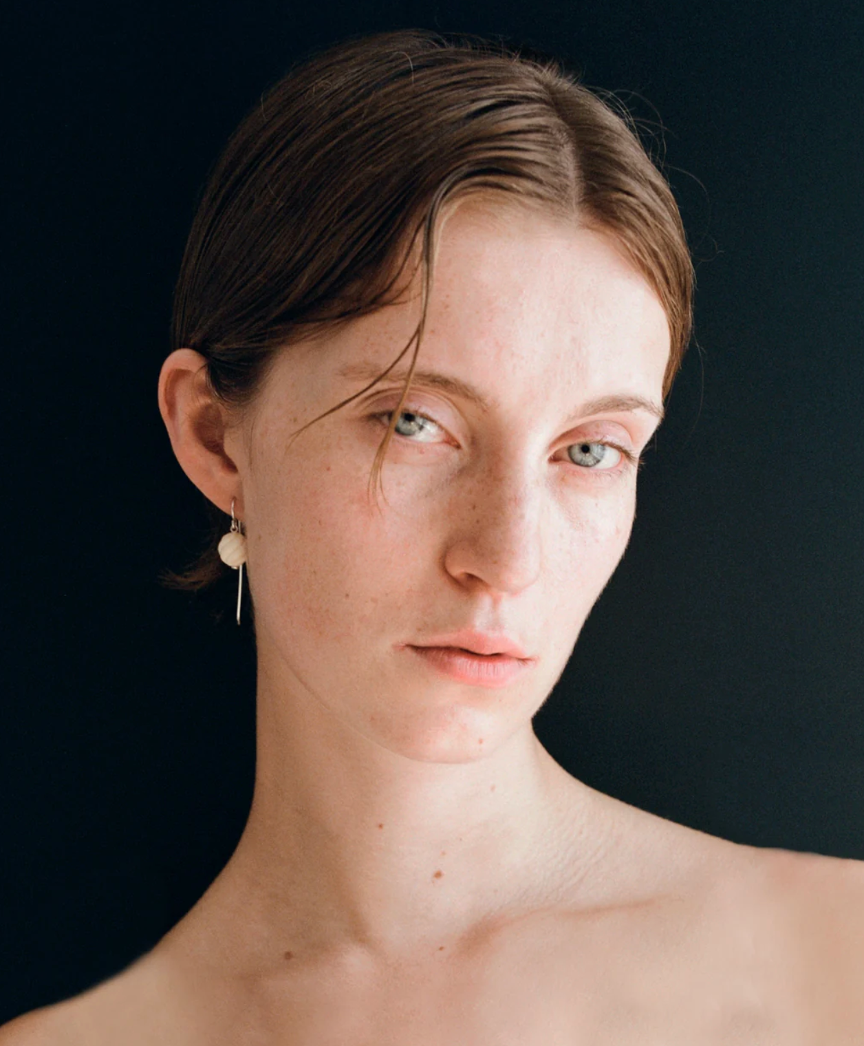 Carved Corral Earrings