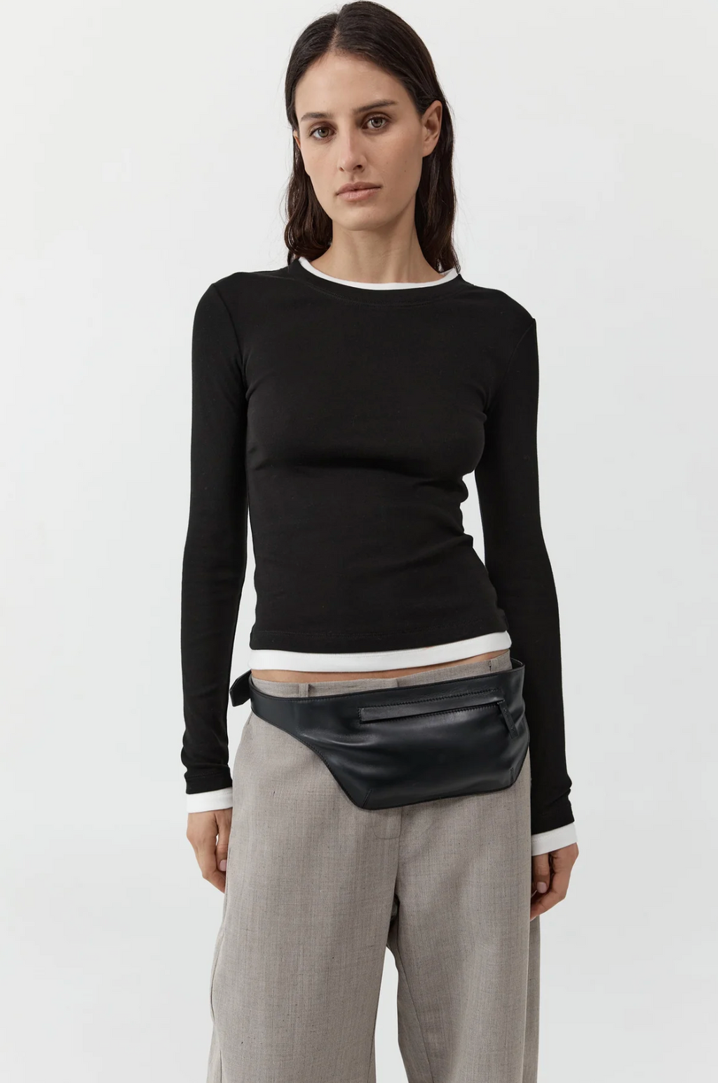 Org Cotton Layered LS Top