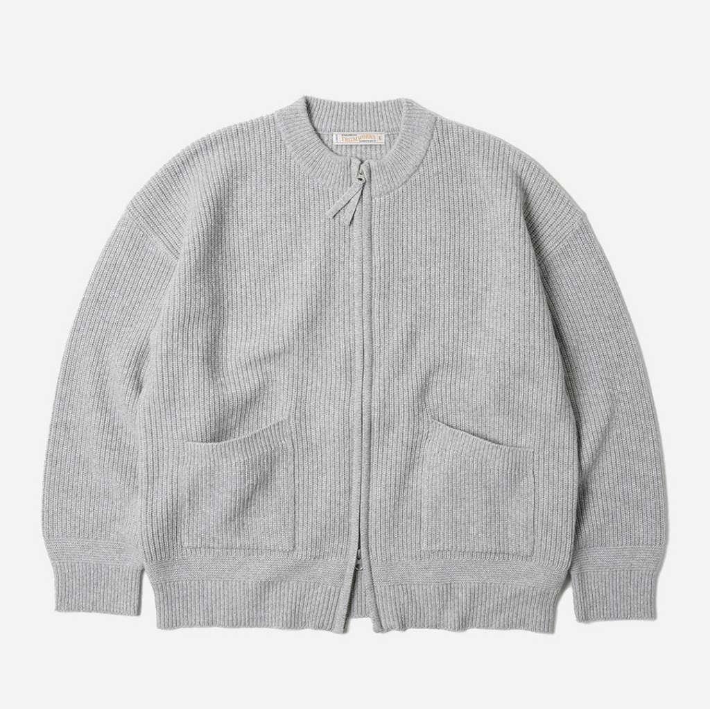 Wool Deck Zip Cardigan