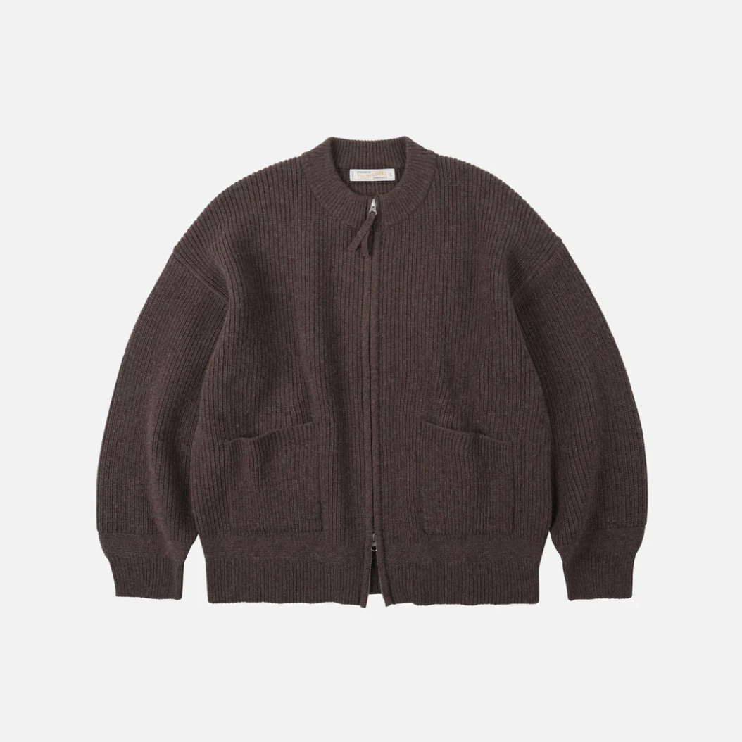 Wool Deck Zip Cardigan
