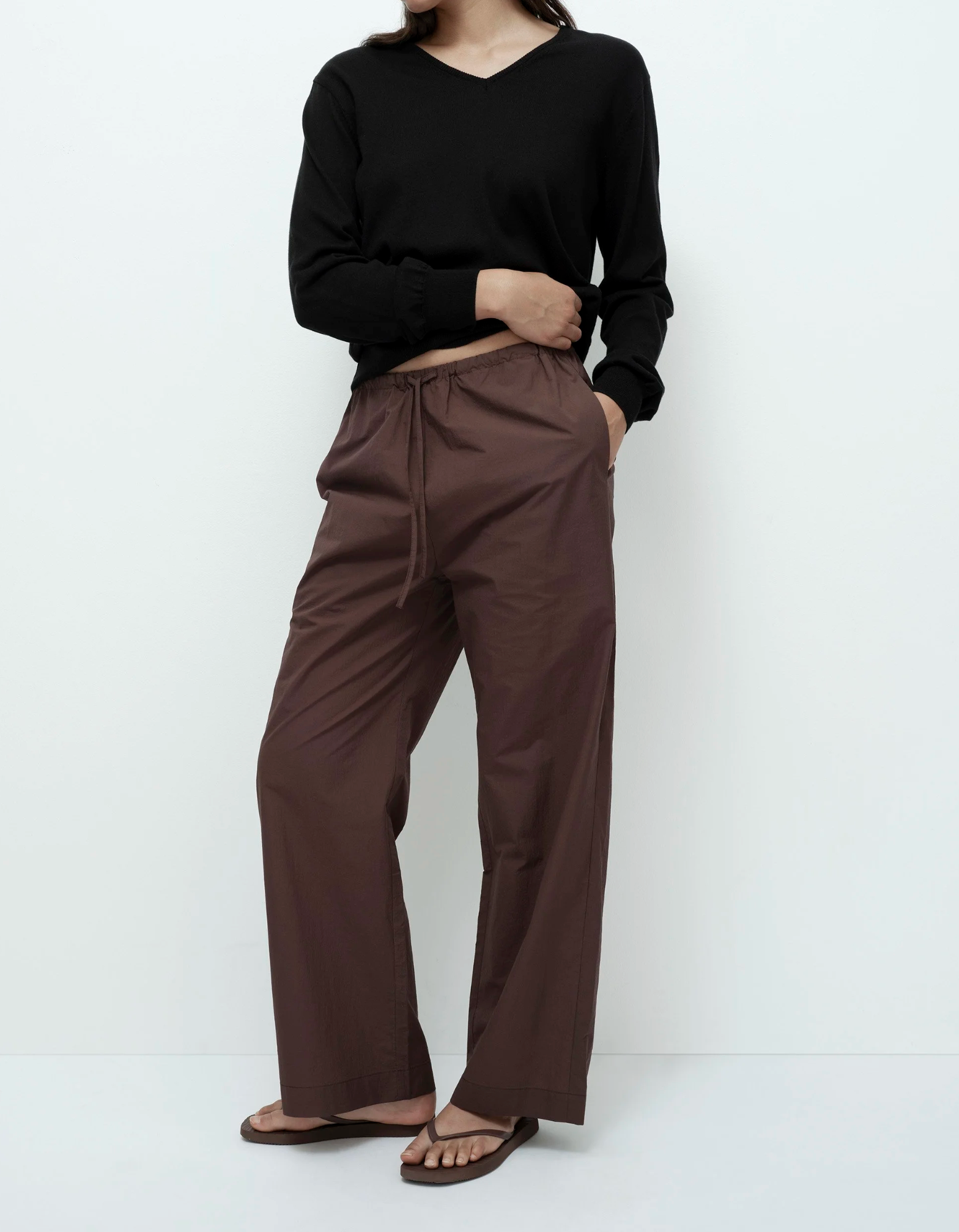 Cotton Drawstring Pants